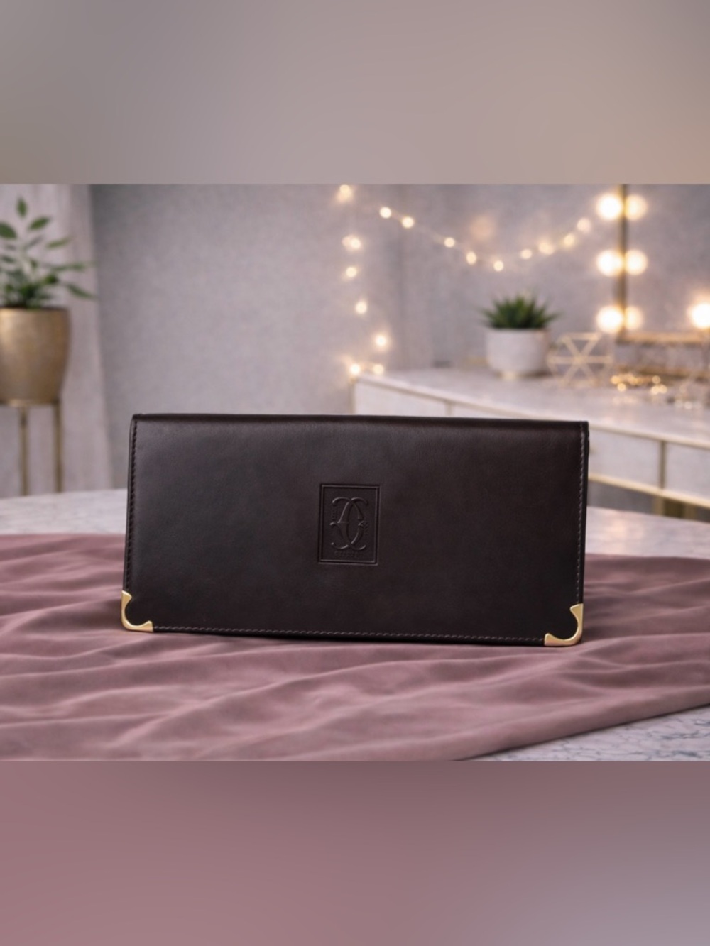 Celine Black Leather Wallet